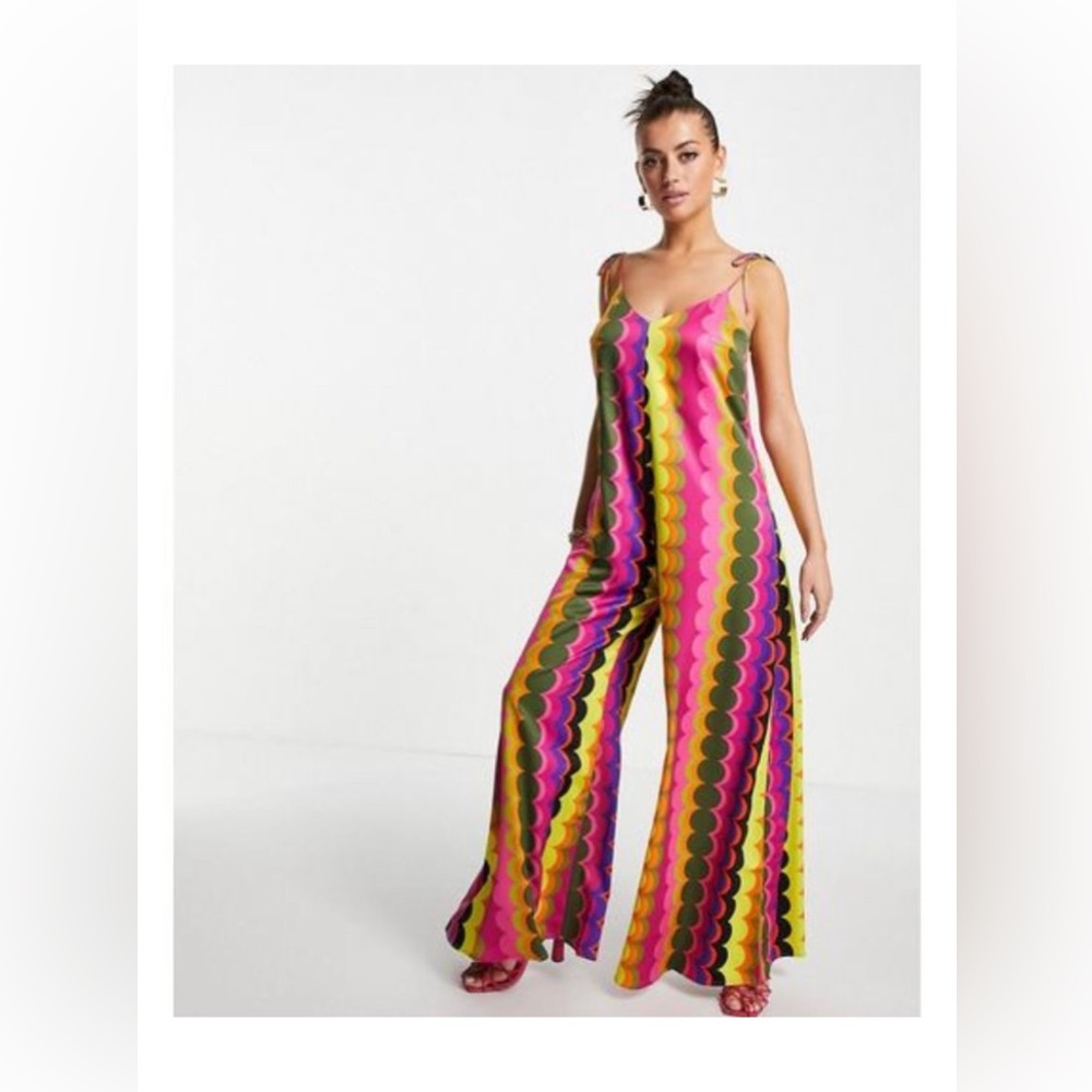 Never Fully Dressed wide leg 70s jumpsuit